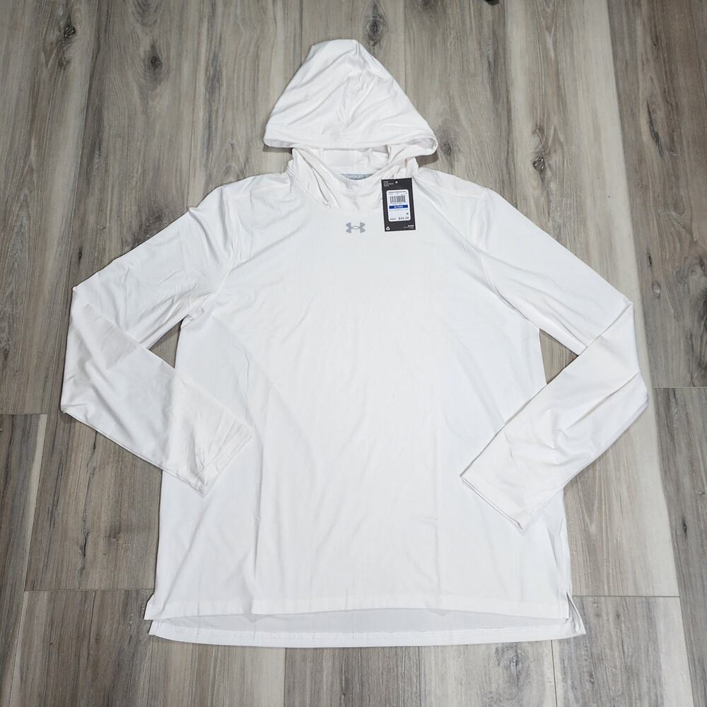 Under Armour Hoodie Women's XL White UA Knockout Team New
